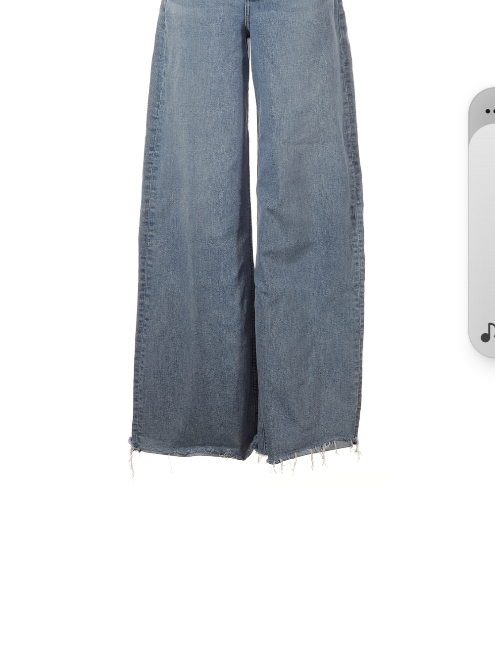 Rag & Bone Wide Leg Women's Jeans in Light Blue Denim - Picture 2 of 3
